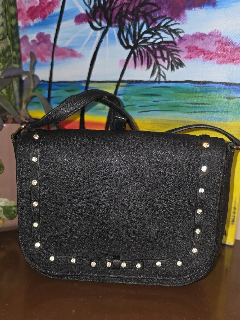 kate spade Black Studded Crossbody Bag